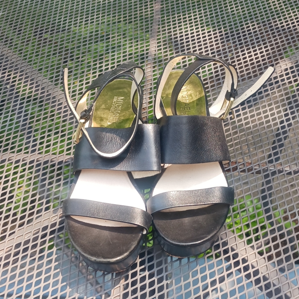 Michael Kors Black Sandals with Modern Design